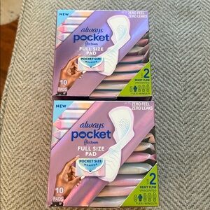 Always Pocket Flexfoam Pads Bundle NWT
